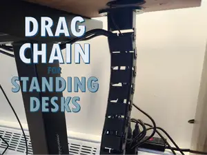 Drag chain Cable Organizer For Monitor Risers