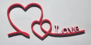 Beautiful Heart with Love Font