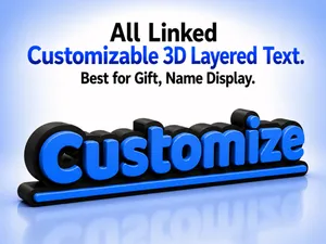 Parametric Desk Sign – Customizable Name Display
