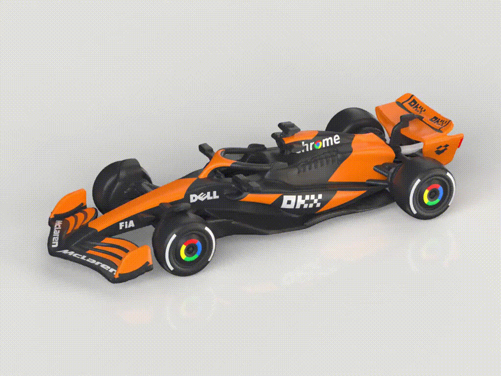 【McLaren】迈凯伦2024款F1赛车 MCL38涂装 2024赛季冠军车 组装/轮胎可动