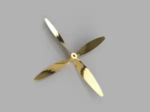 4-Blade RC plane propeller