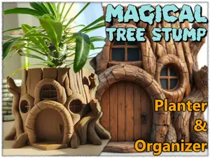 Magical Tree Stump Planter & Organizer
