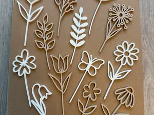 Blumen Set Stecker