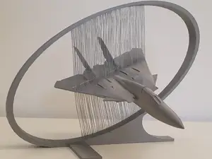 After Burner - Grumman F-14 Tomcat - String Art
