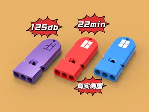 超大声哨子、口哨、125 db三频、户外求生、带孔可挂绳(22min)