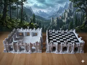 Chessboard accessory - Ruined fortress