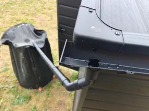 Rain Gutter All in One Set: Gutter + 40mm Pipes