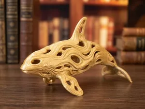 Orca "Corrientes Marinas": Escultura Orgánica