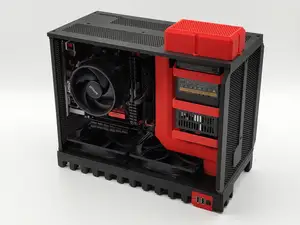 LxW Red Shift - mITX PC Case - Fully 3D Printable