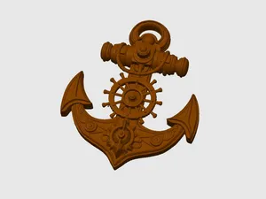 Dekorativer Anker Maritime Dekoration Skalierbar