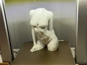 Low-Poly sexy woman design statue