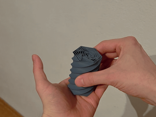 MEGA Hex Spiral Fidget Toy - Print in Place