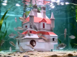 小鱼奇妙躲避屋(可沉入水底)