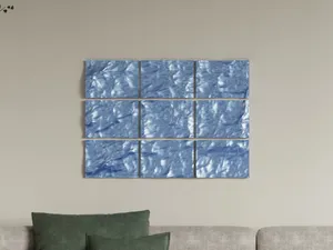 Victoria Tempest Wall Art – 3×3 Ocean Relief
