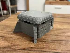 WW2 Concrete Bunker - wargaming tabletop terrain