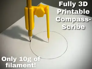 Simple Compass & Scribing Tool | Fully 3D Printed 