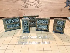 OpenLOCK Catacomb Walls - Set of 5 Modular Terrain