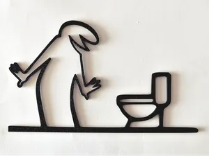 Funny “WC” Door Hanger – La Linea Balum 126