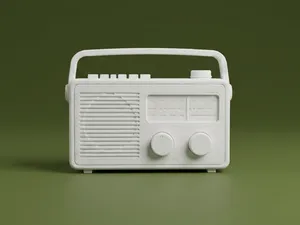 Vintage Portable Radio 1:12 Scale