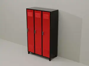 Miniature Locker Cabinet for diorama, scale 1:18