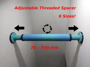 Adjustable Threaded Spacer with TPU Pad 70-340 mm