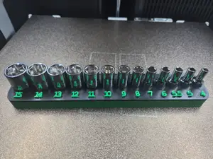 Gearwrench mid-length 1/4in socket tray 13 pc set