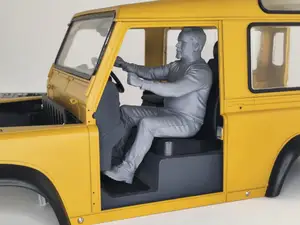 Driver figure large man for rc scaler or crawler10
