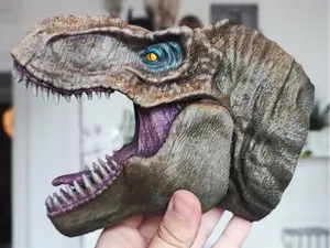 Hyper realistic Trex head