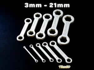 Compact Metric Wrench Set 3mm - 21mm