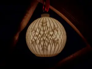 Snowflake Shadow Led Candle Ornament