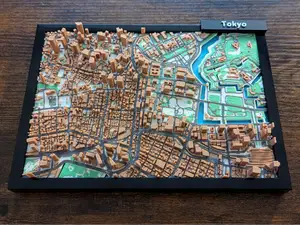 Tokyo Japan 3D Miniature v2