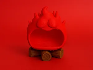 Cute Campfire Flame Figurine
