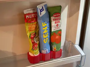 Fridge Tube Organizer | Paste Holder | 1-6 Slot