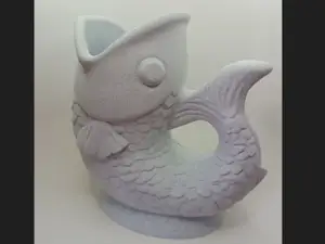 Fisch-Vase / Gurgelkrug – Gefäß mit Griff Topf