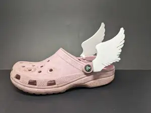 Angel Wings Crocs Attachment Solid One piece