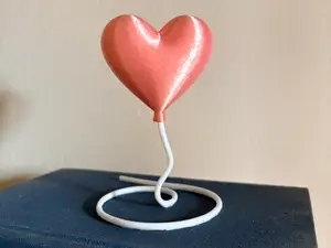 Floating heart balloon for valentines