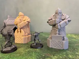 Wargame Fantasy - Dwarf Statue Karak Azgara