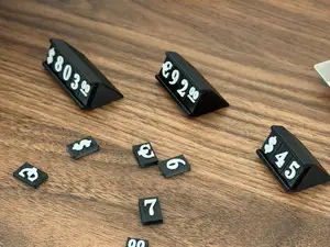 Price Display Tray with Number and Currency Tiles
