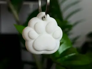 Cute Cat Paw Keychain - Minimalist Charm