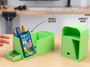 Office Desk Organizer with Phone Stand with Drawer