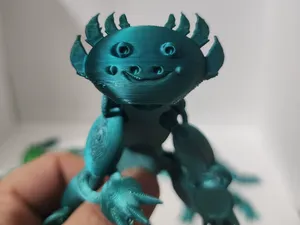 Spiked tail axolotl (No Supports)