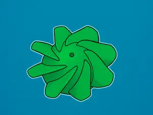Compact Hot Air Impeller Fan