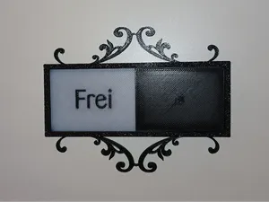 WC-Schild 3 Versionen - ohne Tribal englisch