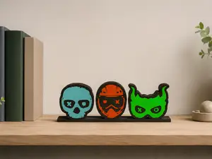 Lights Out - Game On - Caught - Up Bookshelf Decor