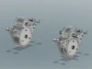 1.1:1 / 2.3:1 / 4:1 / 6.5:1 Gearbox for GORAL 815