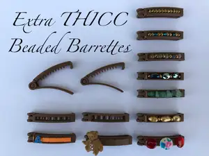 Extra THICC Beaded Barrettes