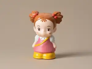 粉裙子小梅-草壁梅宫崎骏吉卜力日漫手办动漫周边女童涂色