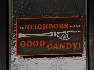 Türschild Halloween