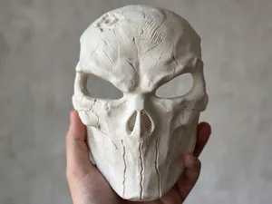 Punisher Skull Mask - Weathered Cosplay STL