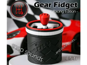 Gear Fidget – Racing Edition (Print-in-Place)